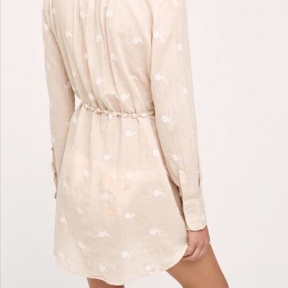 Anthropologie Mermaid Label Cream Shoreward Beach Dress - Picture 2 of 10